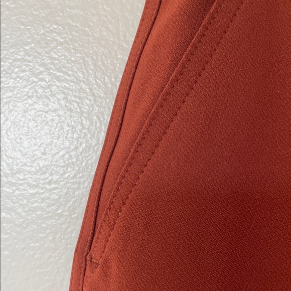 RACHEL ZOE Slim Leg Two Pocket Pull On Pants Burnt Red Size 4 - Picture 8 of 10